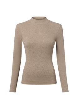 Marie Lund Damska koszulka z długim rękawem Kobiety Bawełna błotnisty marmurkowy ze sklepu vangraaf w kategorii Bluzki damskie - zdjęcie 186126101