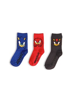 GATE Zestaw 3 par skarpetek Sonic 23/26 ze sklepu gateshop w kategorii Skarpetki dziecięce - zdjęcie 186126341