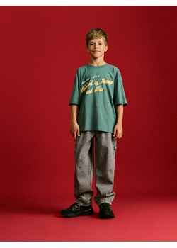Reserved - T-shirt z nadrukiem - zielony ze sklepu Reserved w kategorii T-shirty chłopięce - zdjęcie 186126470