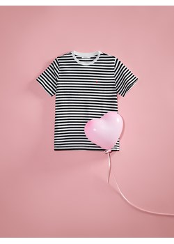 Reserved - T-shirt regular z drobnym haftem - wielobarwny - id: ZS224-MLC - marki Reserved - 186127071 Reserved - T-shirt regular z drobnym haftem - wielobarwny ze sklepu Reserved w kategorii Bluzki damskie - zdjęcie 186127071