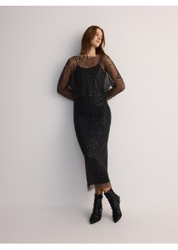 Reserved - Bluzka z metalizowaną nicią - czarny ze sklepu Reserved w kategorii Bluzki damskie - zdjęcie 186127730