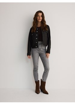 Reserved - Jeansy slim fit z aplikacjami - jasnoszary ze sklepu Reserved w kategorii Jeansy damskie - zdjęcie 186128220