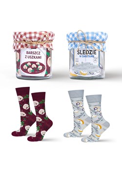 Skarpetki w Słoiku Śledzie i Barszcz 2-pak ze sklepu Sklep SOXO w kategorii Skarpetki damskie - zdjęcie 186130813