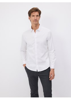 Reserved - Gładka koszula super slim fit - biały ze sklepu Reserved w kategorii Koszule męskie - zdjęcie 186131511