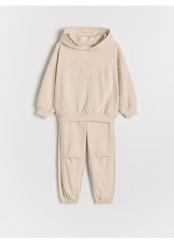 Reserved - Bawełniany komplet - beżowy ze sklepu Reserved w kategorii Komplety chłopięce - zdjęcie 186131600