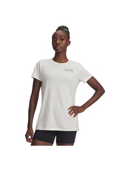 Damski t-shirt z nadrukiem Under Armour Project Rock Graphic - biały ze sklepu Sportstylestory.com w kategorii Bluzki damskie - zdjęcie 186132473
