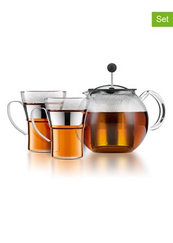 bodum 3-częściowy zestaw &quot;Assam&quot; w kolorze srebrnym ze sklepu Limango Polska w kategorii Dzbanki i zaparzacze - zdjęcie 186133670