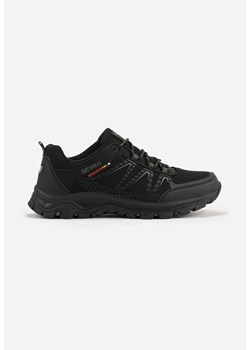Czarne Buty Sportowe w Trekkingowym Stylu na Tłoczonej Podeszwie Revitte ze sklepu born2be.pl w kategorii Buty sportowe męskie - zdjęcie 186136041