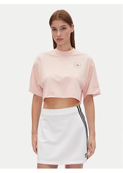 adidas by Stella McCartney T-Shirt JJ0081 Różowy Oversize ze sklepu MODIVO w kategorii Bluzki damskie - zdjęcie 186136580
