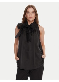 LOLA CASADEMUNT Bluzka LF2515016 Czarny Regular Fit ze sklepu MODIVO w kategorii Bluzki damskie - zdjęcie 186136611