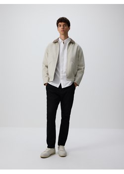 Reserved - Bawełniana koszula slim fit - biały ze sklepu Reserved w kategorii Koszule męskie - zdjęcie 186138472
