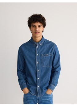 Reserved - Jeansowa koszula regular fit - niebieski - id: 8247H-55J - marki Reserved - 186138863 Reserved - Jeansowa koszula regular fit - niebieski ze sklepu Reserved w kategorii Koszule męskie - zdjęcie 186138863