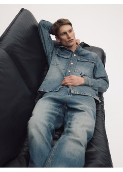 Reserved - Jeansy straight z efektem sprania - indigo jeans ze sklepu Reserved w kategorii Jeansy męskie - zdjęcie 186139151