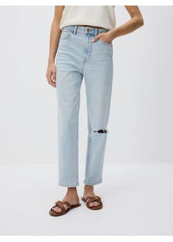 Reserved - Jeansy mom fit z rozcięciem - niebieski ze sklepu Reserved w kategorii Jeansy damskie - zdjęcie 186139153