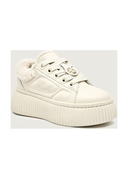 Karl Lagerfeld Skórzane sneakersy KREEPER LO | shearling ze sklepu Gomez Fashion Store w kategorii Buty sportowe damskie - zdjęcie 186139374