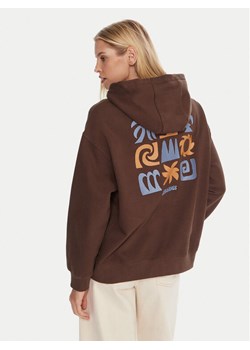 Quiksilver Bluza EQWFT03189 Brązowy Regular Fit ze sklepu MODIVO w kategorii Bluzy damskie - zdjęcie 186140742