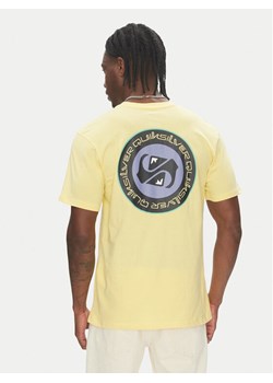 Quiksilver T-Shirt Circle Back Ss EQYZT08054 Żółty Regular Fit ze sklepu MODIVO w kategorii T-shirty męskie - zdjęcie 186140893