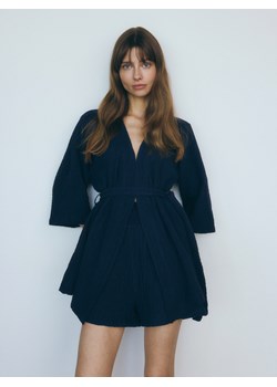 Reserved - Muślinowe szorty - granatowy ze sklepu Reserved w kategorii Szorty - zdjęcie 186142390