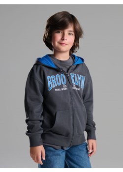 Sinsay - Bluza hoodie z napisem - niebieski ze sklepu Sinsay w kategorii Bluzy chłopięce - zdjęcie 186143353