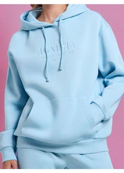 Sinsay - Bluza z kapturem i haftem - błękitny ze sklepu Sinsay w kategorii Bluzy damskie - zdjęcie 186143423