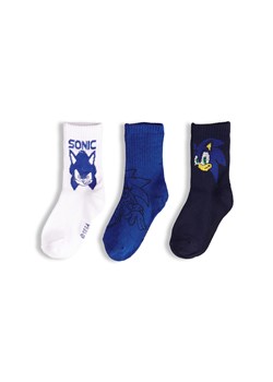 GATE Zestaw 3 par skarpetek Sonic 23/26 ze sklepu gateshop w kategorii Skarpetki dziecięce - zdjęcie 186143824