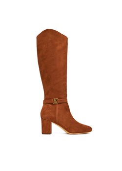 Kozaki LAUREN RALPH LAUREN Kellie 802967843002 Brązowy ze sklepu eobuwie.pl w kategorii Kozaki damskie - zdjęcie 186144591