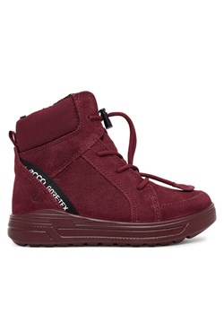 Śniegowce ECCO Urban Snowboarder 72236261359 Bordowy ze sklepu eobuwie.pl w kategorii Buty zimowe dziecięce - zdjęcie 186144723
