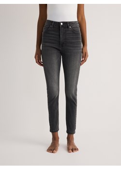 Reserved - Jeansy slim fit mid rise - jasnoszary ze sklepu Reserved w kategorii Jeansy damskie - zdjęcie 186146073