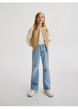 Reserved - Kurtka bomberka z haftem - beżowy - id: 9657X-08X - marki Reserved - 186146194 Reserved - Kurtka bomberka z haftem - beżowy ze sklepu Reserved w kategorii Kurtki dziewczęce - zdjęcie 186146194