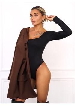 BODY Z KWADRATOWYM DEKOLTEM- CZARNE ze sklepu olika.com.pl w kategorii Body damskie - zdjęcie 186146903