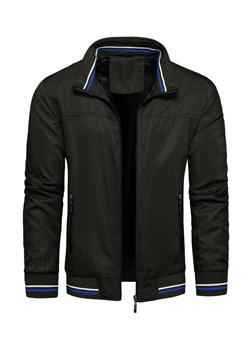 Kurtka męska wiatrówka z stójką czarna Recea ze sklepu Recea.pl w kategorii Kurtki męskie - zdjęcie 186147191
