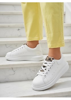 Lalla Bianca: Eleganckie Sneakersy Damskie na Platformie ze sklepu royalfashion.pl w kategorii Buty sportowe damskie - zdjęcie 186147711
