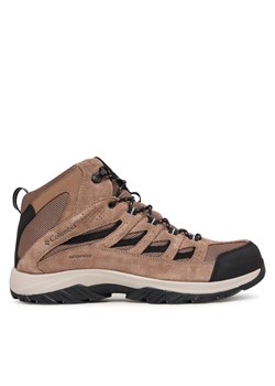 Trekkingi Columbia Crestwood Mid Waterproof 2100641 Brązowy ze sklepu eobuwie.pl w kategorii Buty trekkingowe męskie - zdjęcie 186149773