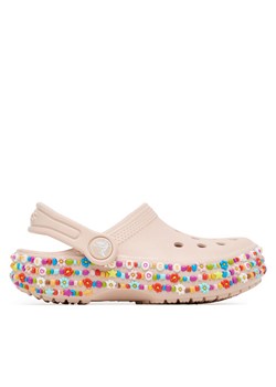 Klapki Crocs Classic Beaded Band Clog 211627 Beżowy ze sklepu eobuwie.pl w kategorii Klapki dziecięce - zdjęcie 186149794