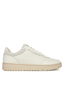Sneakersy Tommy Hilfiger Th Basket Core FM0FM05629 Écru ze sklepu eobuwie.pl w kategorii Buty sportowe męskie - zdjęcie 186149942