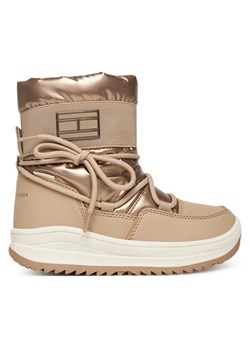 Tommy Hilfiger Śniegowce Snow Boot T3A5-34052-1474 S Beżowy ze sklepu MODIVO w kategorii Buty zimowe dziecięce - zdjęcie 186151213