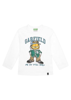 United Colors Of Benetton Bluzka 35RYC10QA Biały Regular Fit ze sklepu MODIVO w kategorii T-shirty chłopięce - zdjęcie 186151241