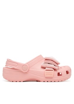 Crocs Klapki Classic Bow Clog 211886 Różowy ze sklepu MODIVO w kategorii Klapki dziecięce - zdjęcie 186151264
