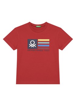 United Colors Of Benetton T-Shirt 3I1XC10Q4 Czerwony Regular Fit ze sklepu MODIVO w kategorii T-shirty chłopięce - zdjęcie 186151322