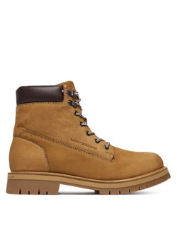 Tommy Hilfiger Trapery Flex Th Outdoor W Nbk Boot FM0FM05563 Brązowy ze sklepu MODIVO w kategorii Buty zimowe męskie - zdjęcie 186151472