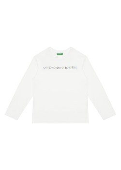 United Colors Of Benetton Bluzka 3I1XC10Q3 Biały Regular Fit ze sklepu MODIVO w kategorii T-shirty chłopięce - zdjęcie 186151582