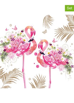 ppd Serwetki (40 szt.) &quot;Floral Flamingos&quot; w kolorze różowym ze sklepu Limango Polska w kategorii Akcesoria kuchenne - zdjęcie 186153592