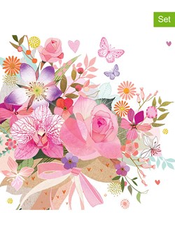 ppd Serwetki (40 szt.) &quot;Rose Bouquet&quot; w kolorze jasnoróżowym ze sklepu Limango Polska w kategorii Akcesoria kuchenne - zdjęcie 186153951