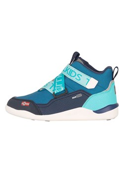 Trollkids Buty zimowe &quot;Nordfjord&quot; w kolorze niebieskim do chodzenia na boso ze sklepu Limango Polska w kategorii Buty trekkingowe dziecięce - zdjęcie 186155682
