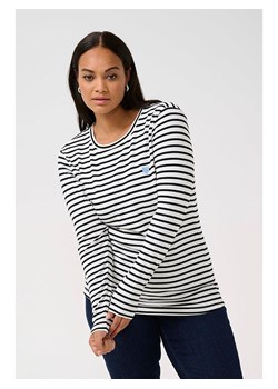 KAFFE curve Koszulka w kolorze biało-czarnym ze sklepu Limango Polska w kategorii Bluzki damskie - zdjęcie 186155803