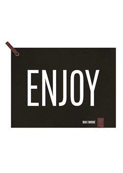 TINTEUNICHE Podkładka stołowa &quot;Bigismore - Enjoy&quot; w kolorze czarnym - 35 x 45 cm ze sklepu Limango Polska w kategorii Podkładki na stół - zdjęcie 186156144