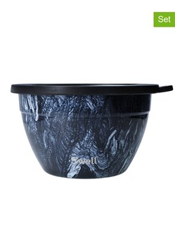 S&apos;well 3-częściowy zestaw &quot;Azurite Marble&quot; w kolorze granatowym ze sklepu Limango Polska w kategorii Misy i tace dekoracyjne - zdjęcie 186157223