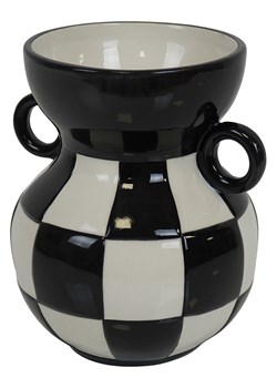 HouseVitamin Wazon &quot;Jug&quot; w kolorze czarno-białym - 14,5 x 17 x 14 cm ze sklepu Limango Polska w kategorii Wazony - zdjęcie 186157752