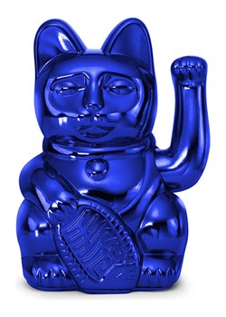 Donkey Figurka dekoracyjna &quot;Lucky Cat Cosmic&quot; w kolorze niebieskim - 10,5 x 15 x 8,5 cm ze sklepu Limango Polska w kategorii Dekoracje - zdjęcie 186160231