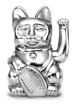 Donkey Figurka dekoracyjna &quot;Lucky Cat Cosmic&quot; w kolorze srebrnym - 10,5 x 15 x 8,5 cm ze sklepu Limango Polska w kategorii Dekoracje - zdjęcie 186160242